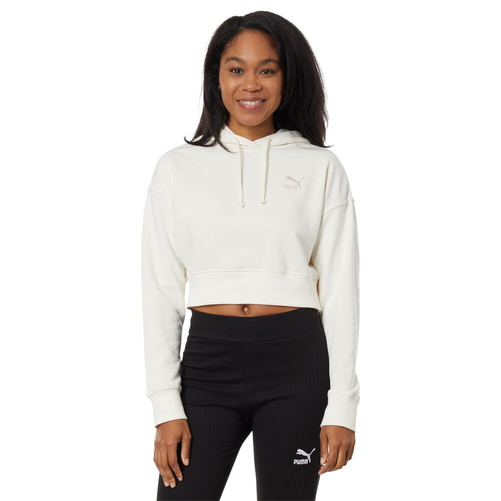 PUMA Classics Cropped Hoodie No Color XL